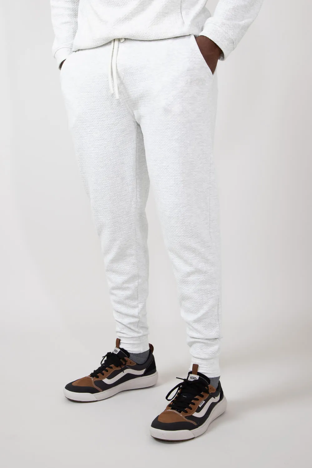 1897 Active Diamond Stretch Joggers for Men in Oatmeal | MP922-OATMEAL