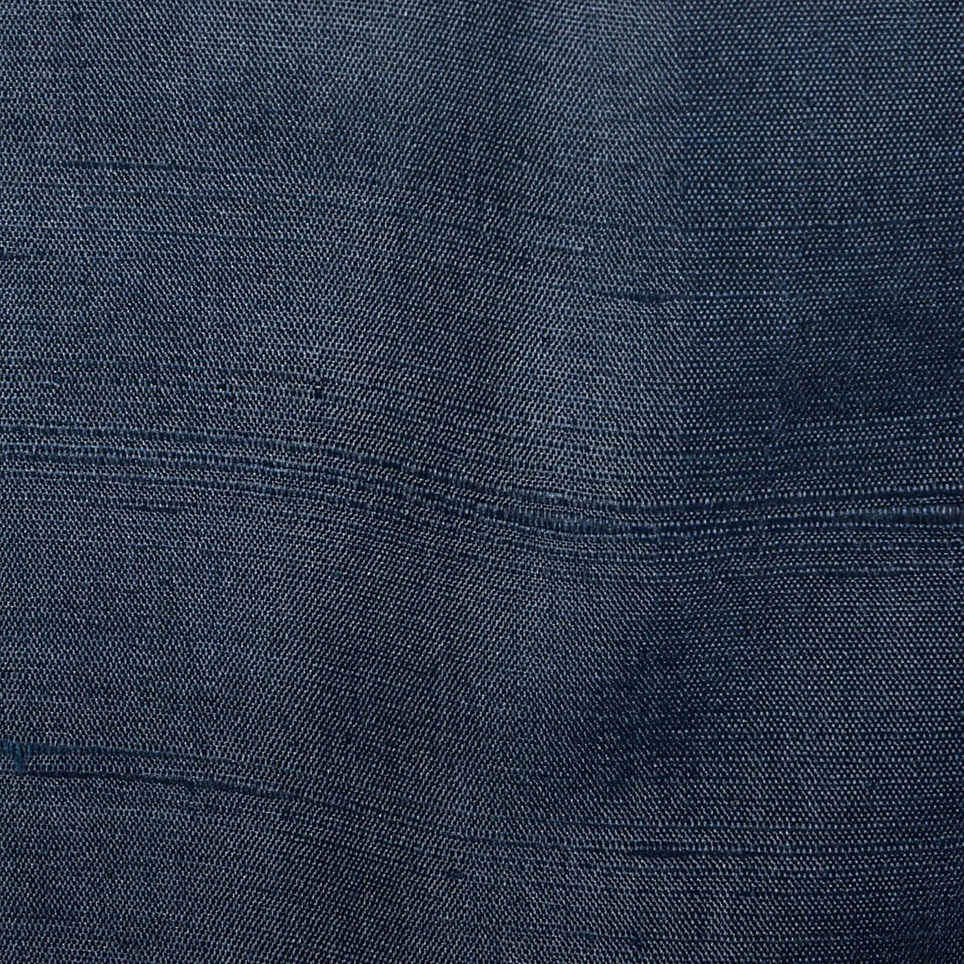 1960s Navy Blue Silk Skirt Suit with Mother of Pearl Buttons