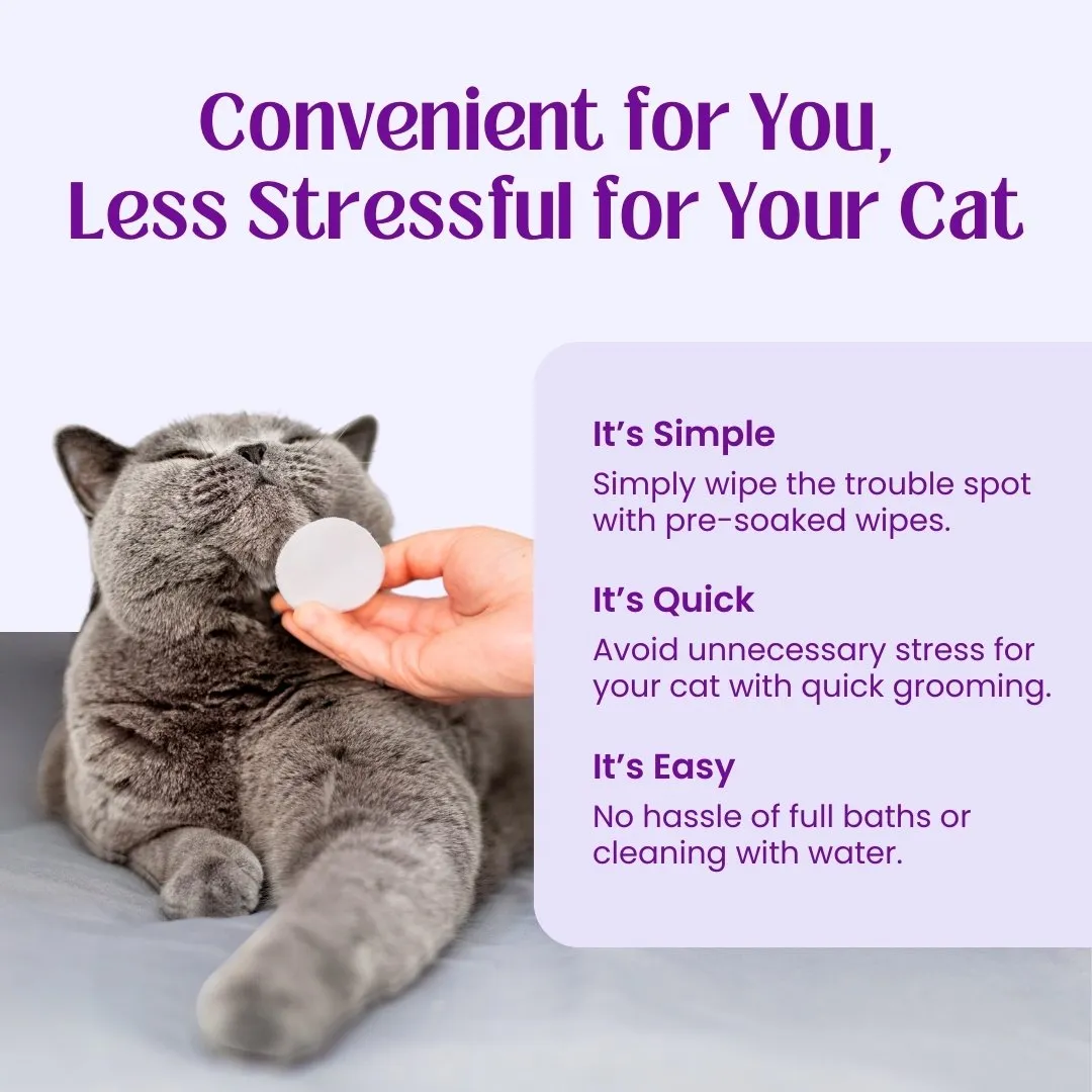 Acne Away Chin Acne Wipes for Cats