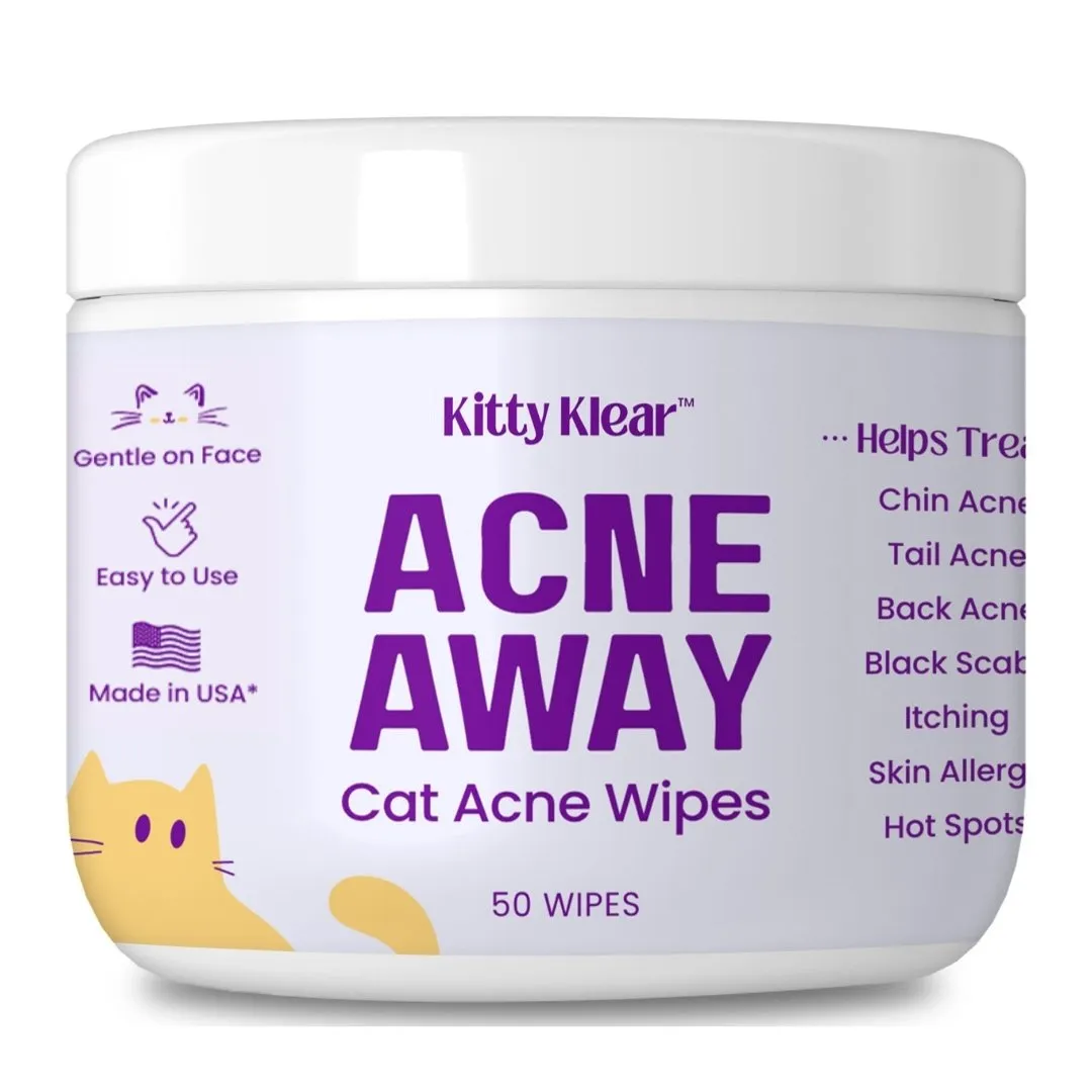 Acne Away Chin Acne Wipes for Cats
