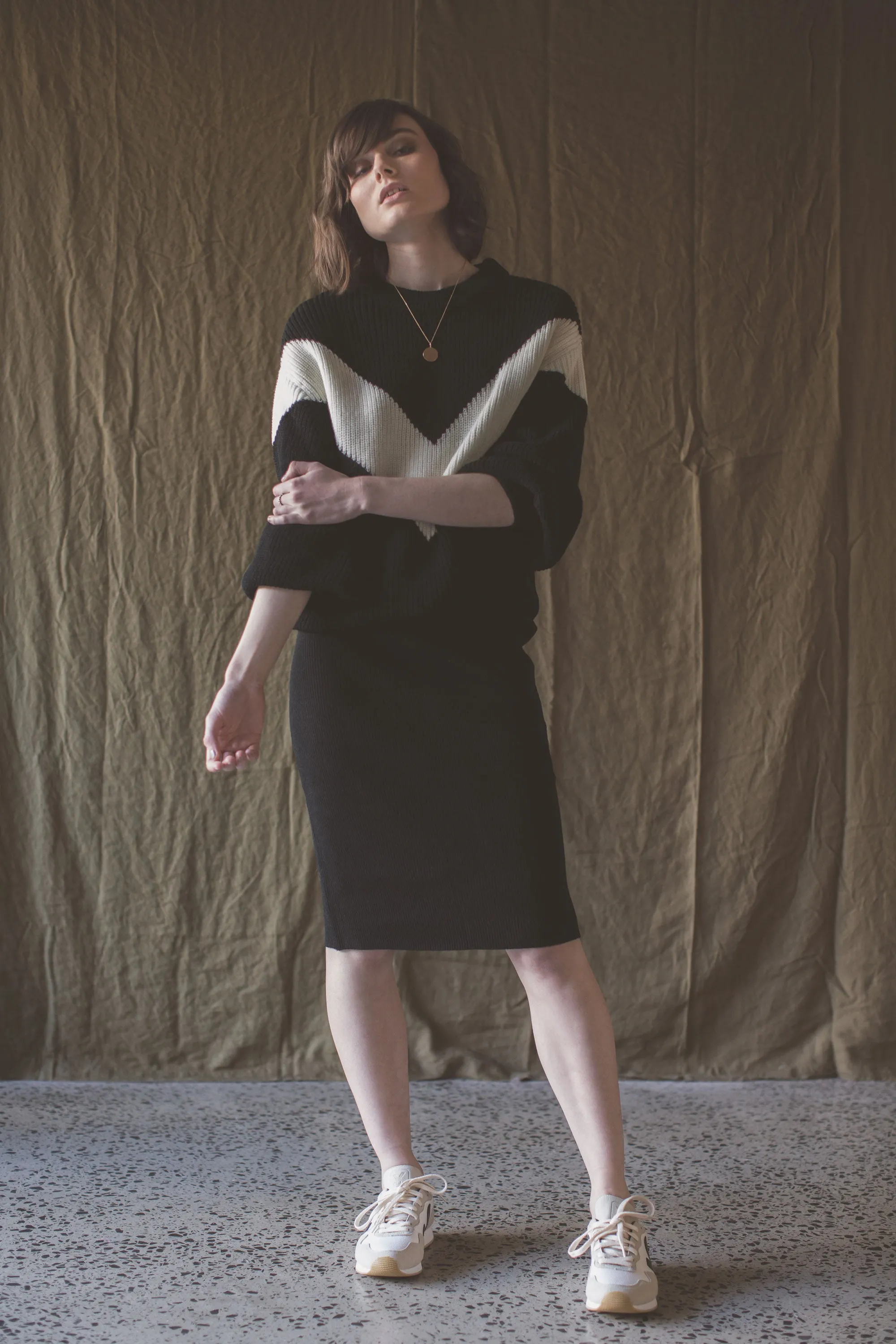Alice Knit Skirt - black