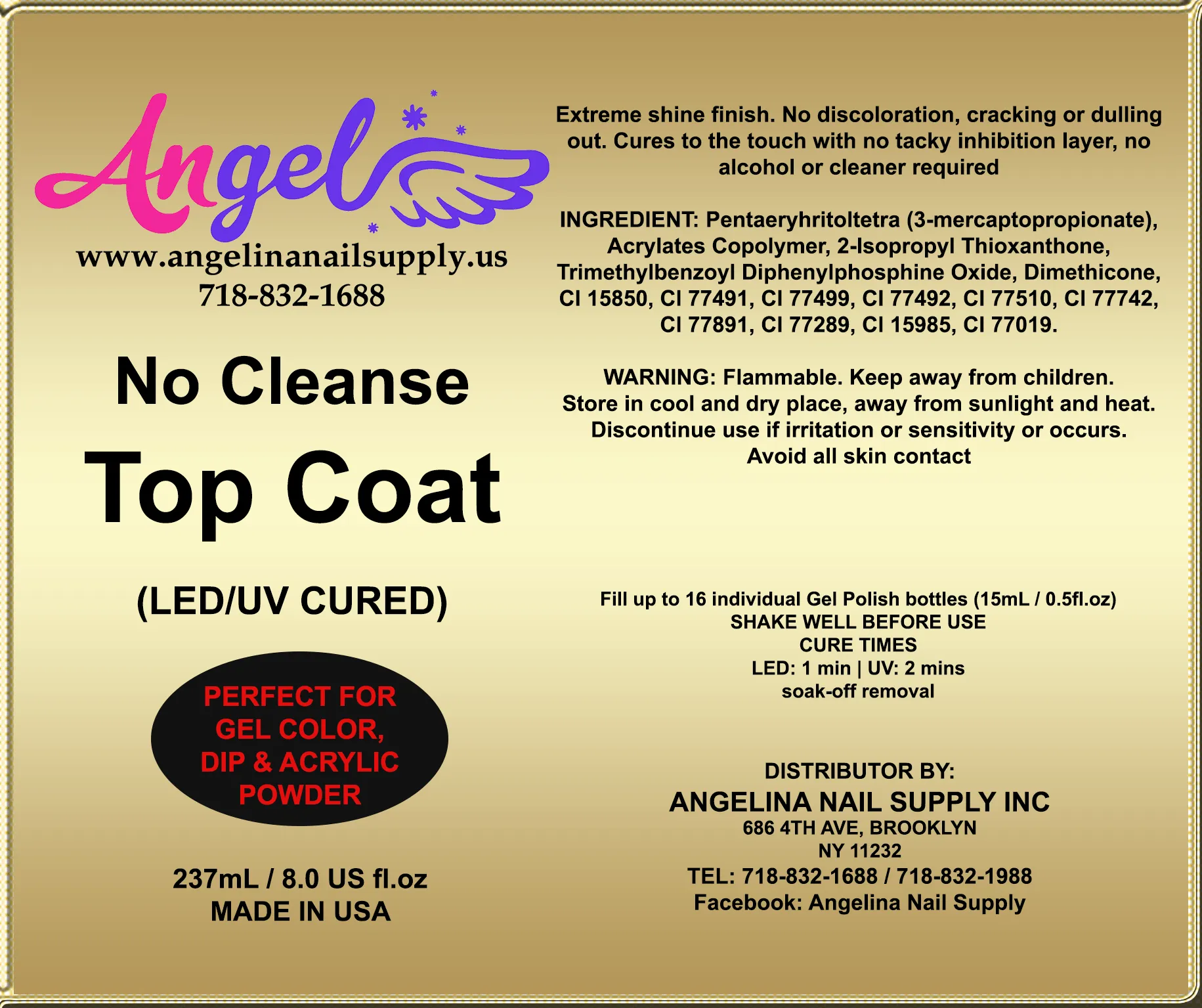 Angel Top No-Wipe