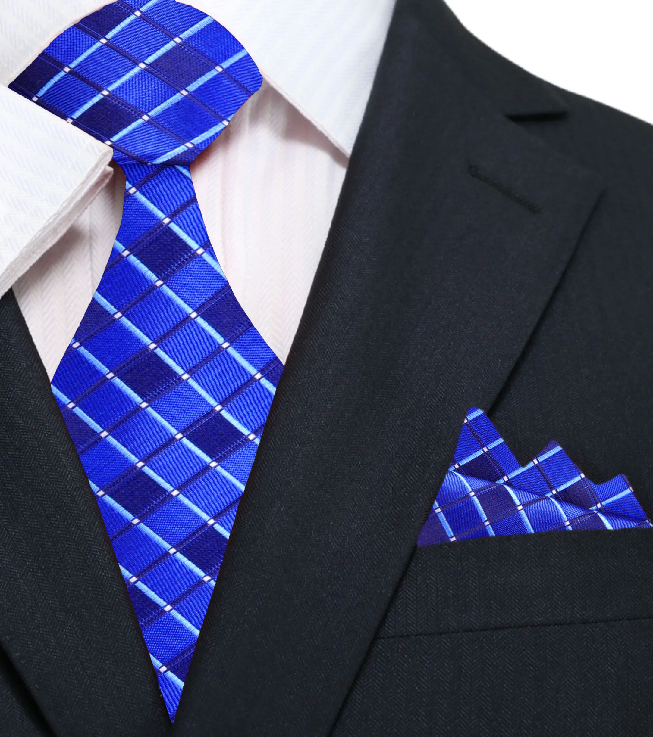 Blue Artemis Geometric Necktie