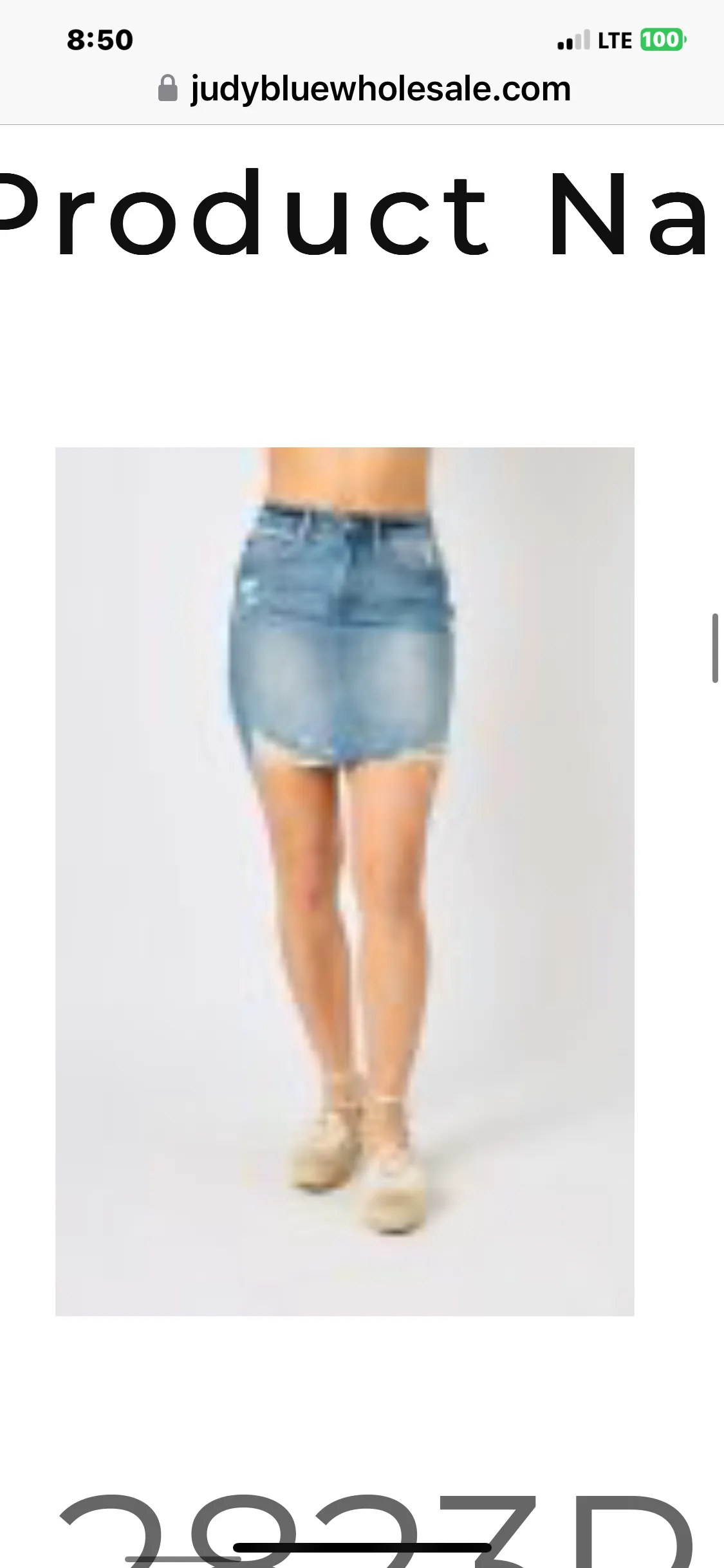 Claire JB Denim Skirt