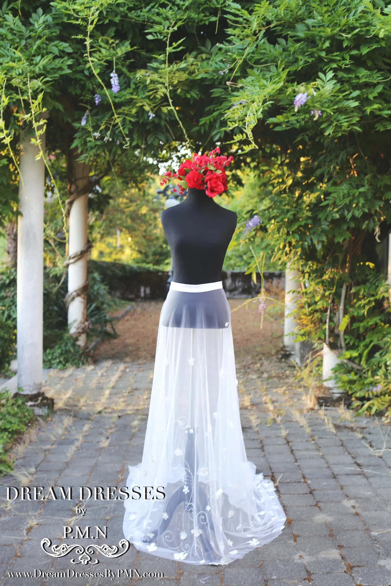 Detachable Tulle Skirt With Couture Detail (#Babita)