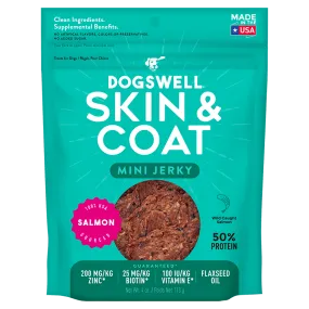 Dogswell Skin & Coat Mini Jerky Treats Salmon
