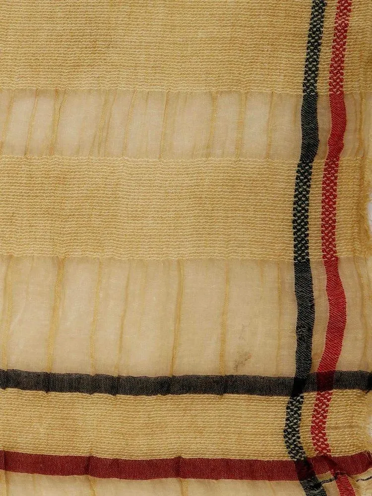 FabSeasons Casual Cotton-Rayon Mustard Scarf