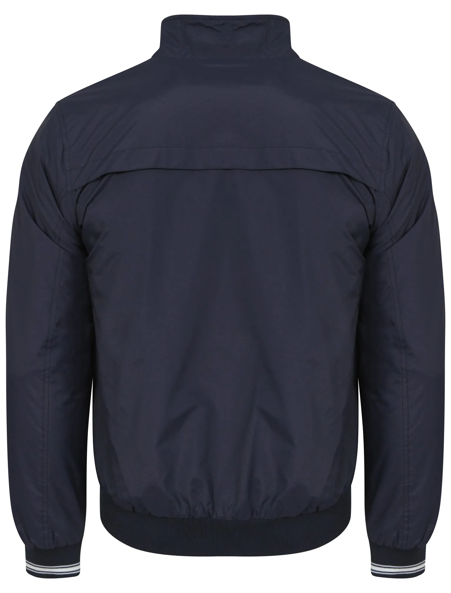 Gadon Zip Through Harrington Jacket in Midnight Blue - Le Shark