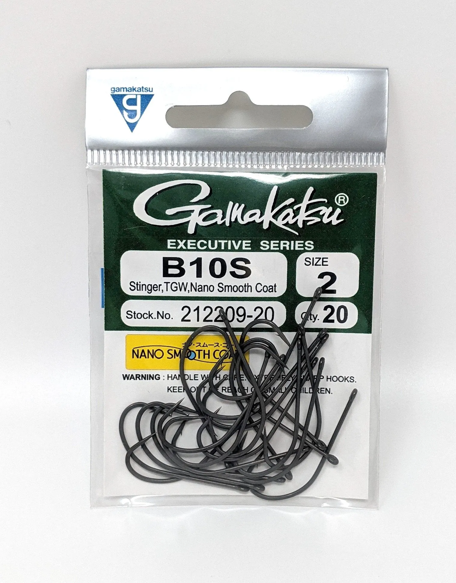Gamakatsu B10S Stinger TGW Nano Smooth Hook 20 pack