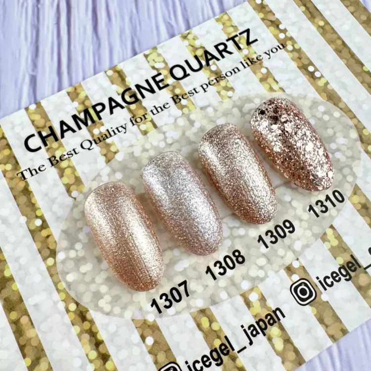 ICEGEL Champagne Quartz gel polish