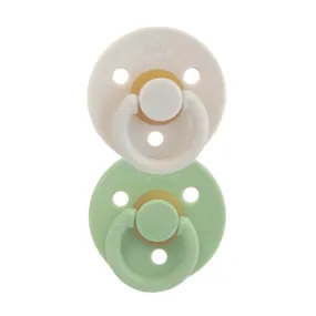 Itzy Soother™ Natural Rubber Pacifier Set - Mint/White