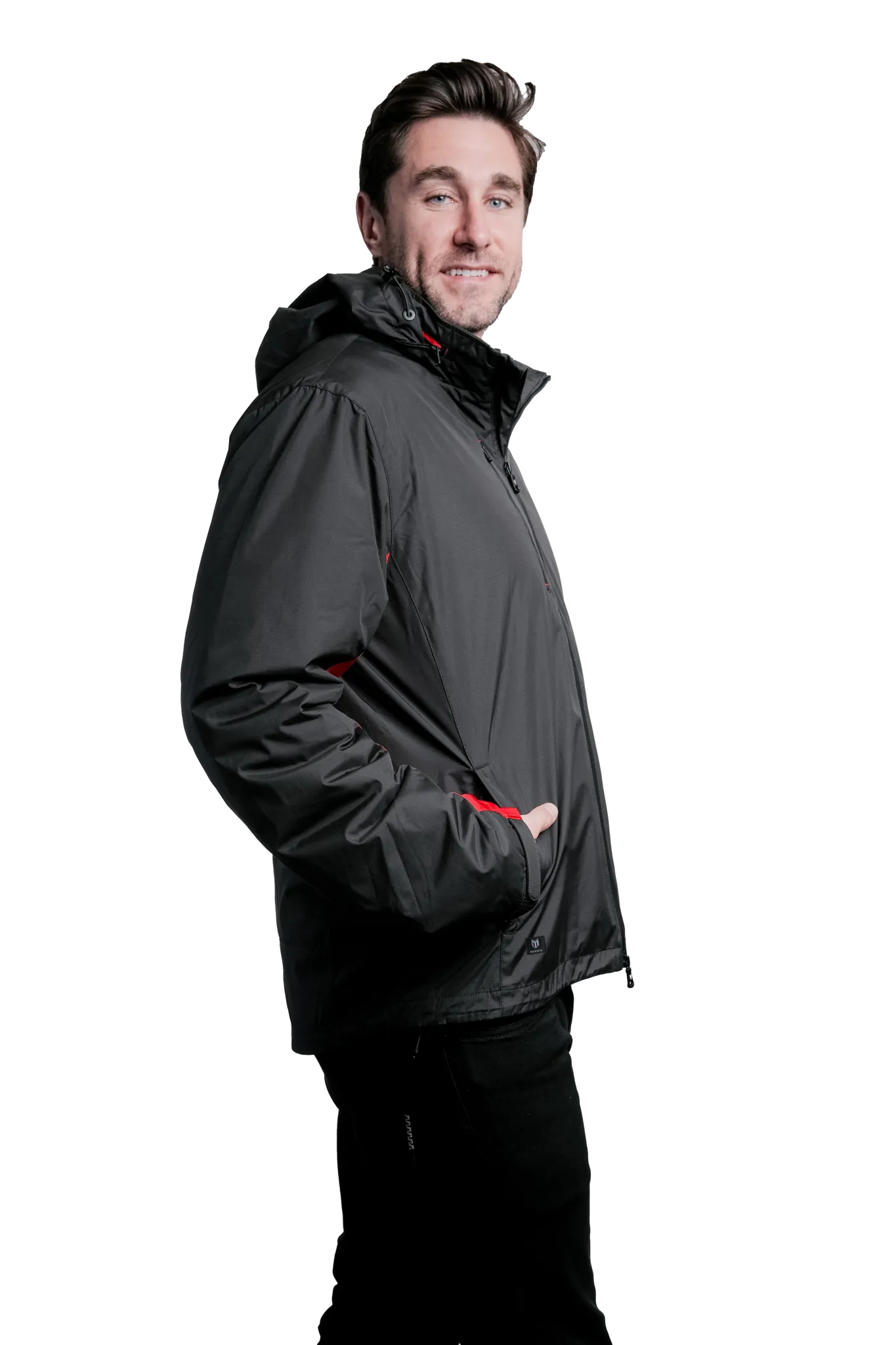 Marwin Sports 4-1 Men's Jacket - Black/Red
