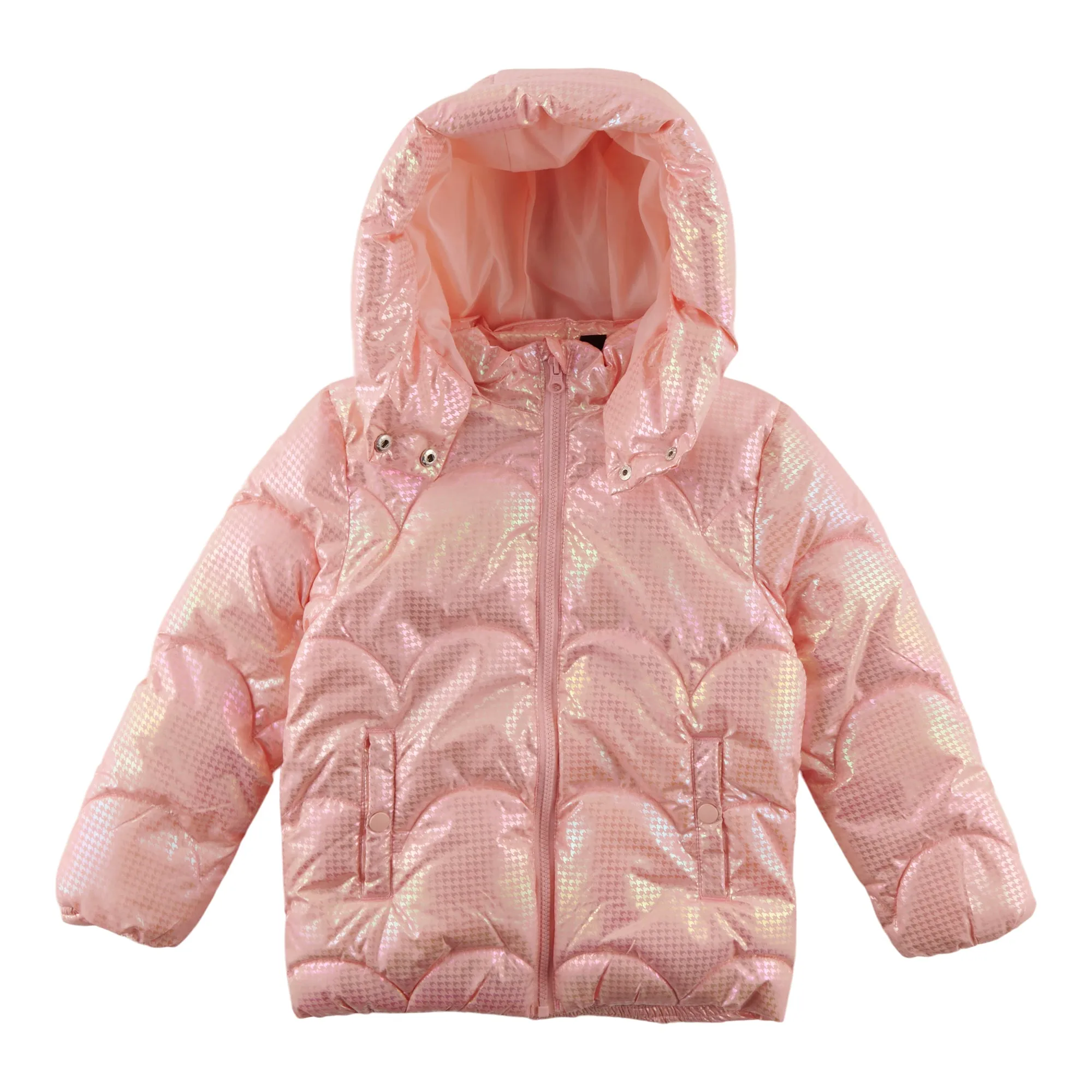 Mountain Ridge Girl's Metallic Puffer Jacket