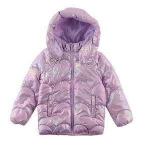 Mountain Ridge Girl's Metallic Puffer Jacket