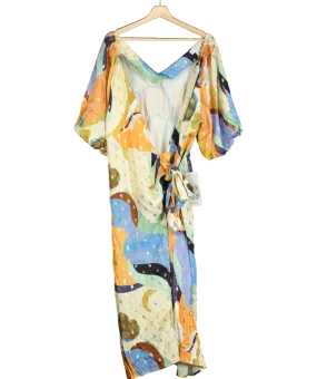 Never Fully Dressed Multicoloured Gigi Sadie Wrap Dress UK 18