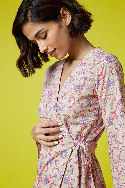 Okhai 'Tingle' Hand Block Printed Pure Cotton Dress