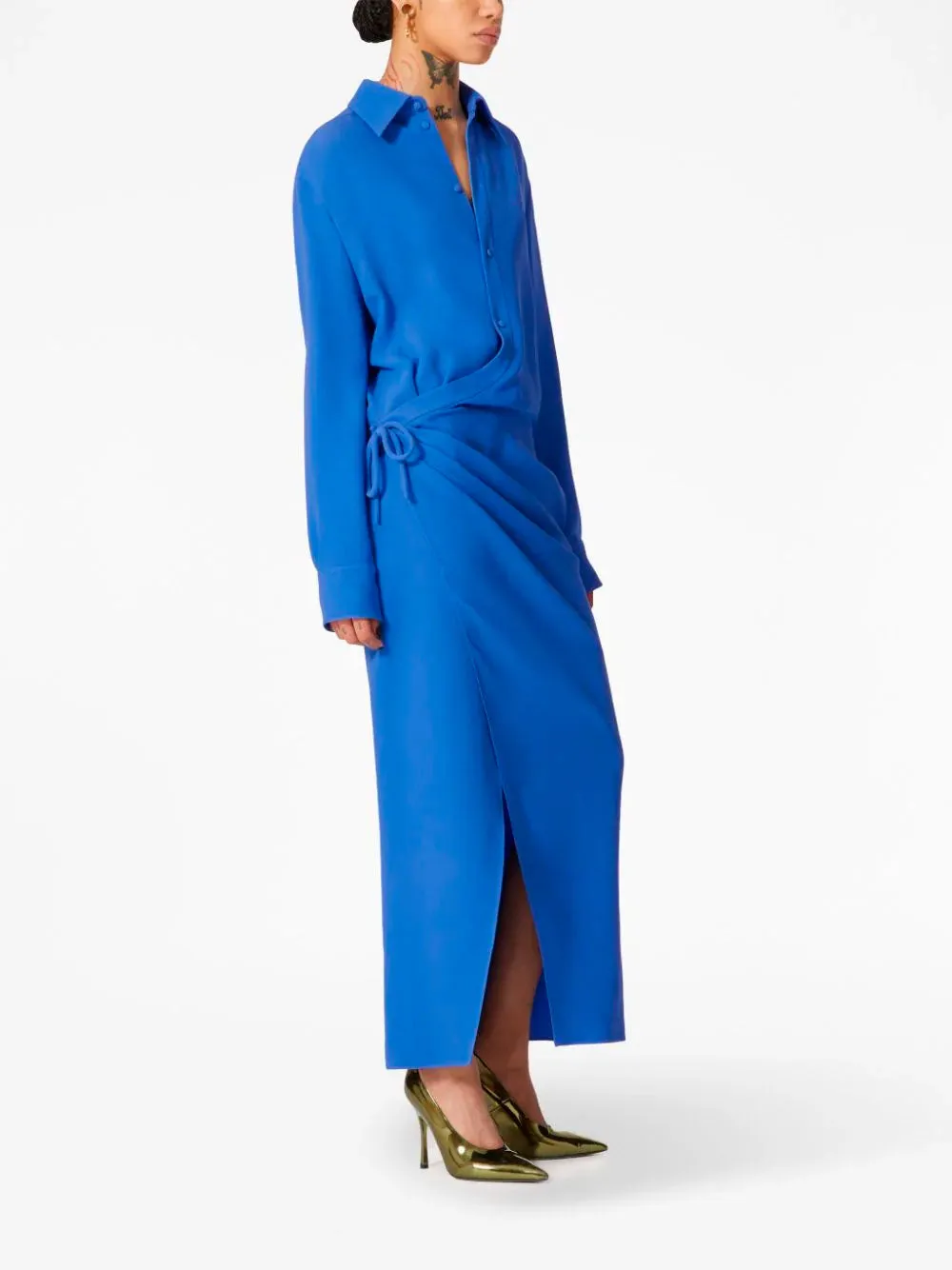 Silk midi dress