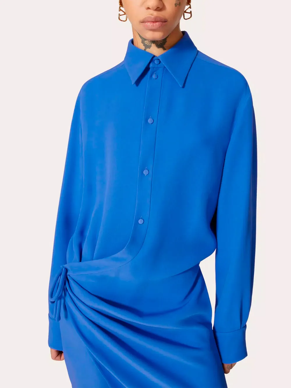 Silk midi dress
