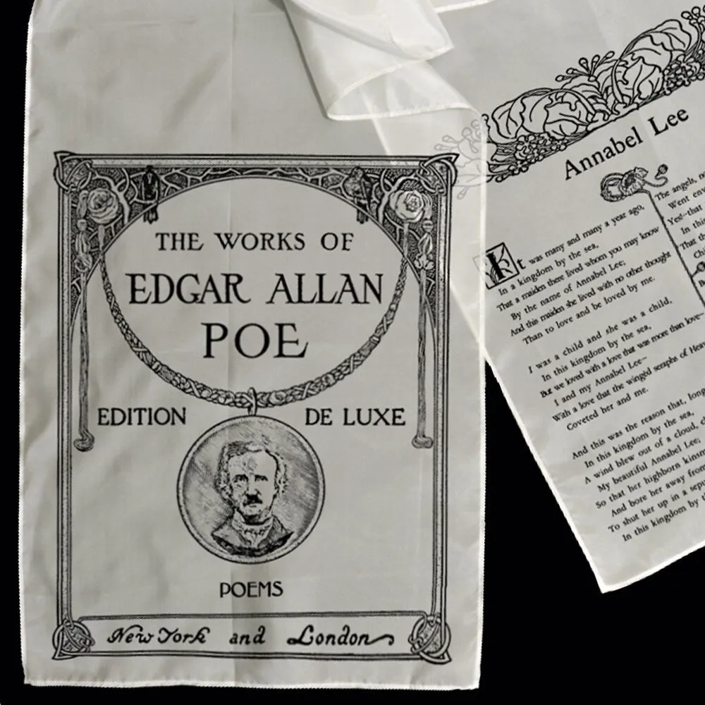 Silk Scarf, Annabel Lee by Edgar Allan Poe  Silk scarf