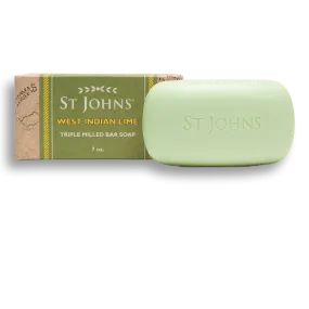 St Johns West Indian Lime Triple Milled Bar Soap