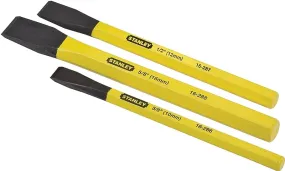 STANLEY 16-298 Cold Chisel Kit, 3-Piece, Powder-Coated, Yellow :CD 1: QUANTITY: 1