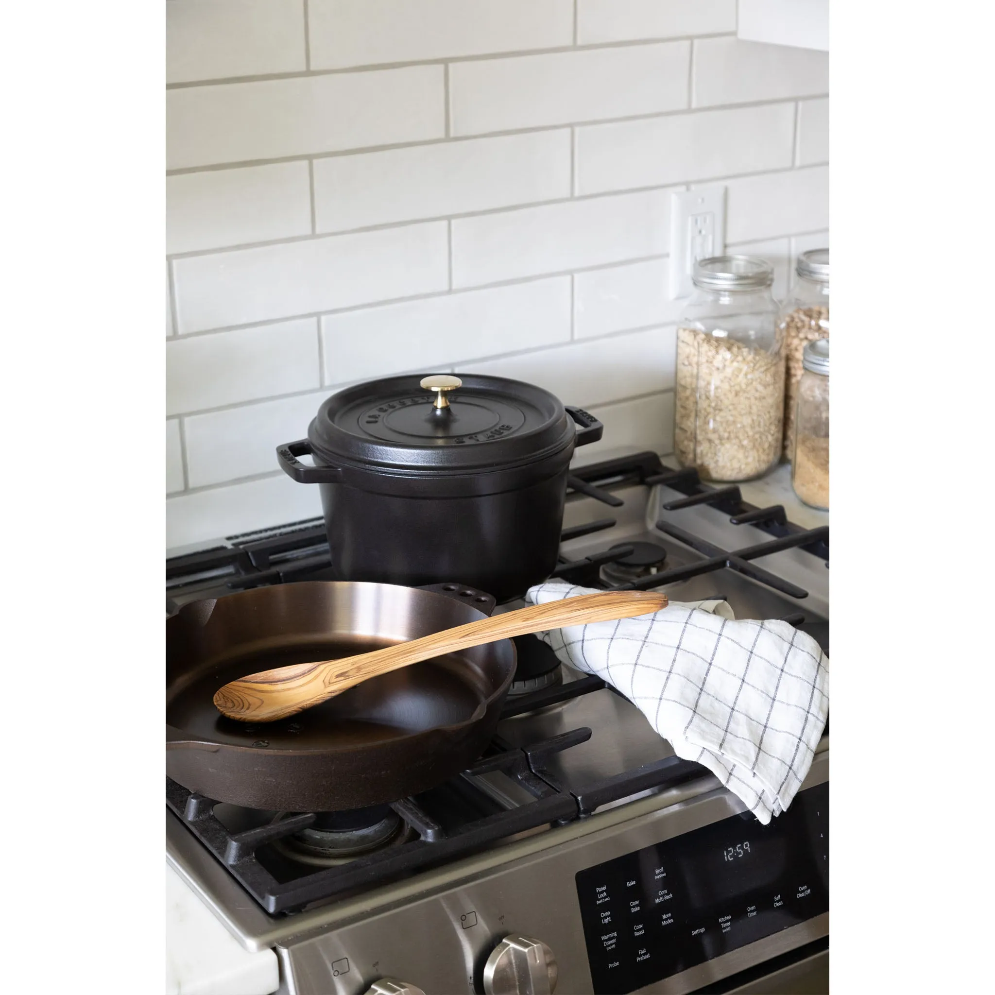 Staub 5 QT Tall Cocotte - Black