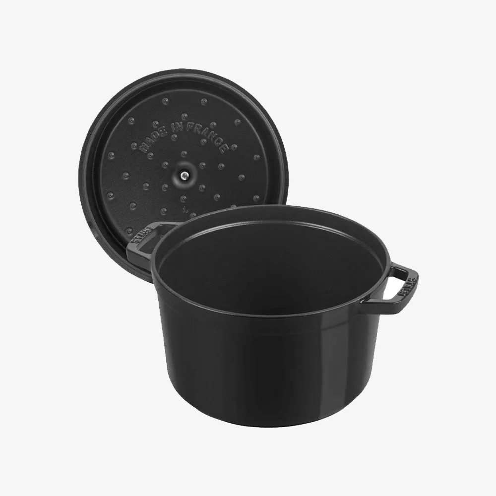 Staub 5 QT Tall Cocotte - Black