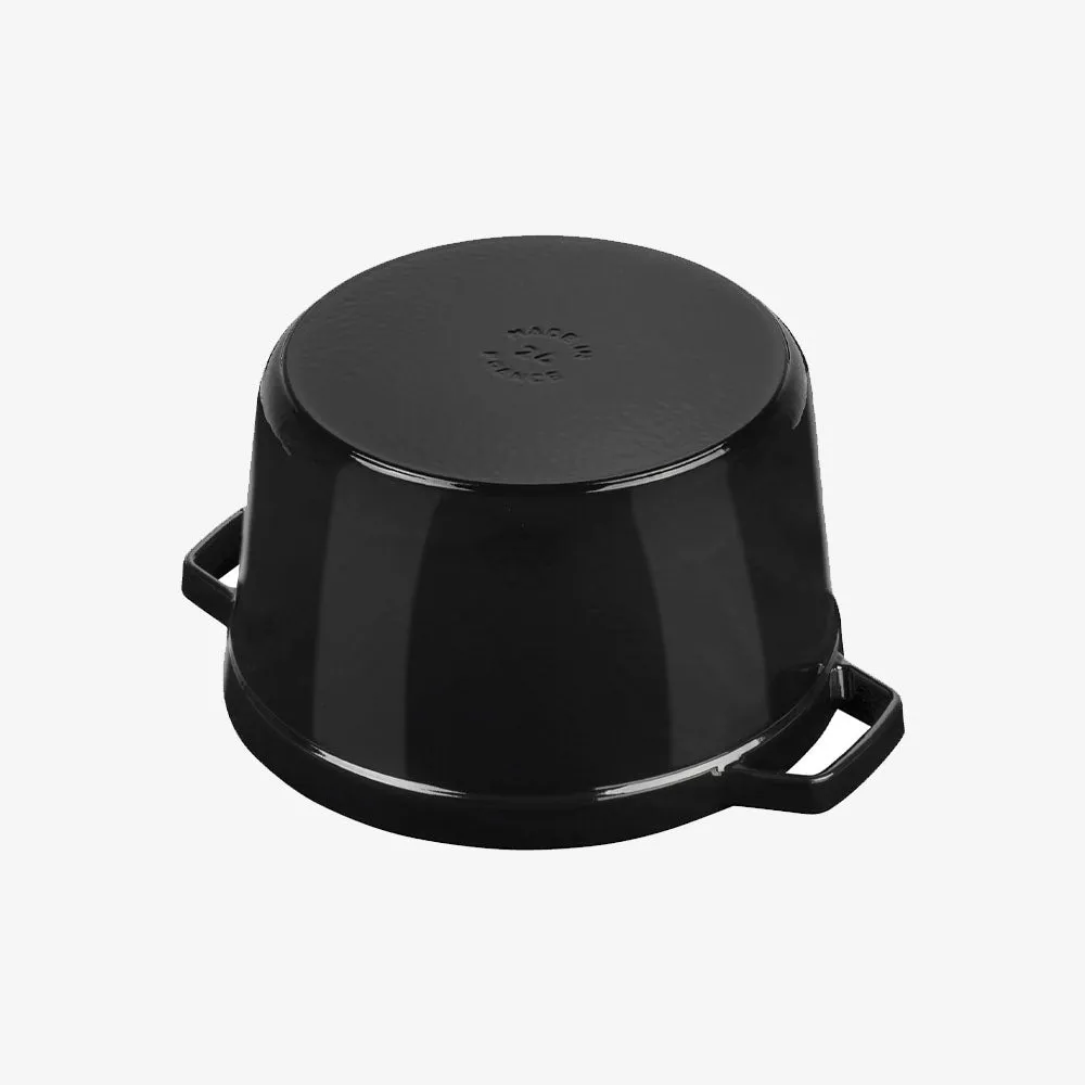 Staub 5 QT Tall Cocotte - Black