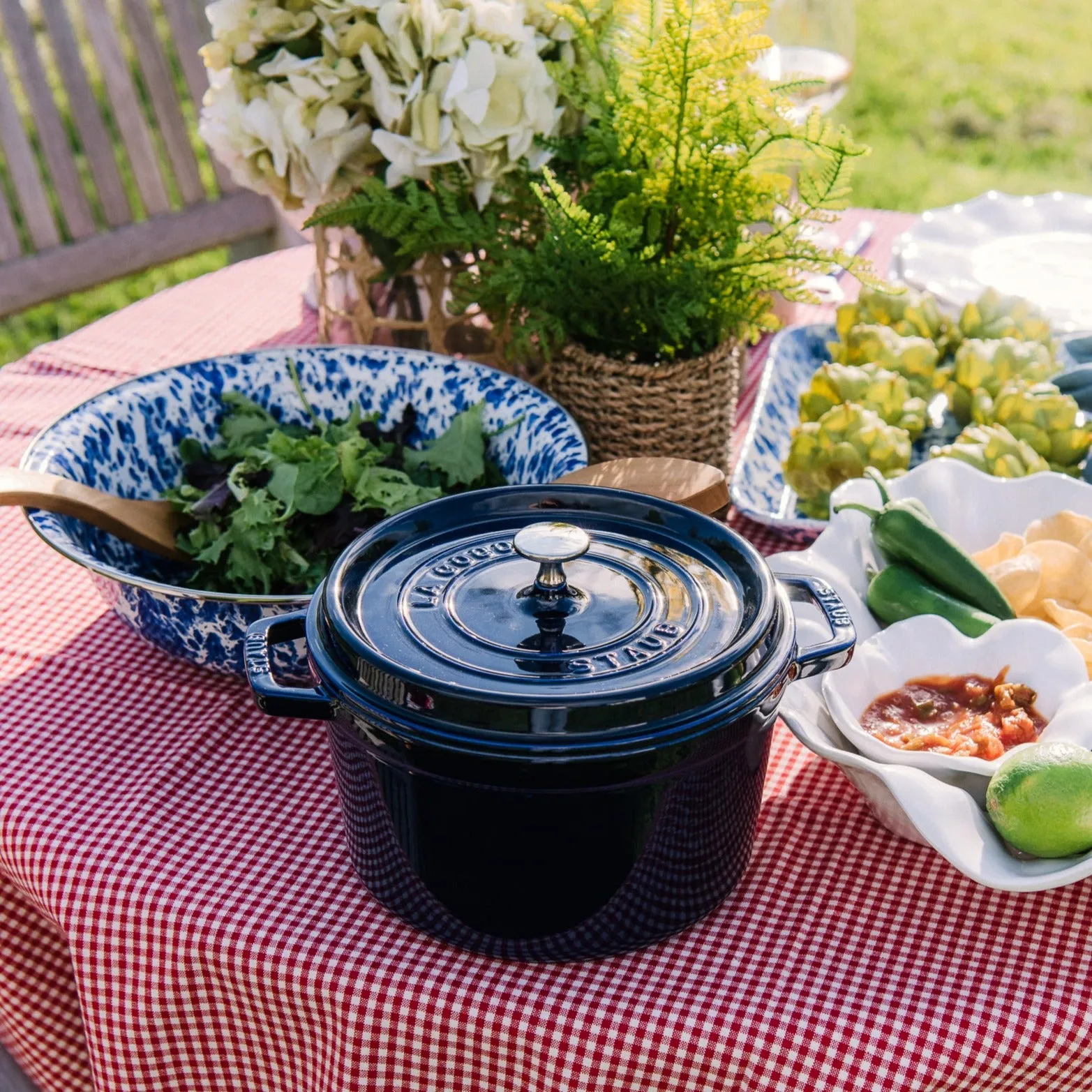 Staub 5 QT Tall Cocotte - Dark Blue