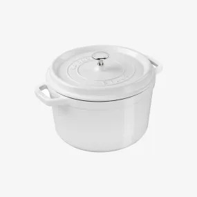 Staub 5 QT Tall Cocotte - White