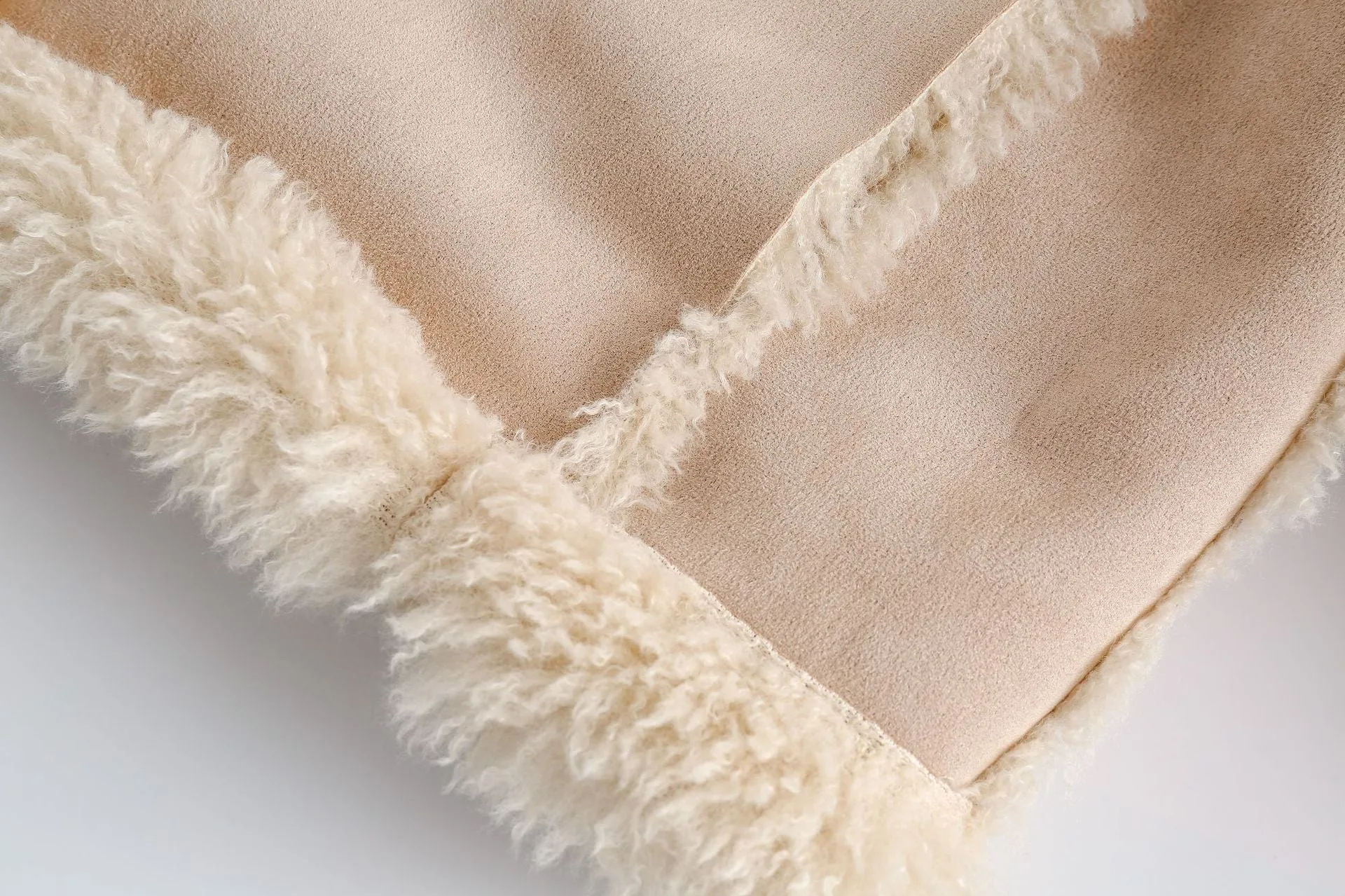 TODAMU® new winter new American retro loose fur all-in-one cotton jacket
