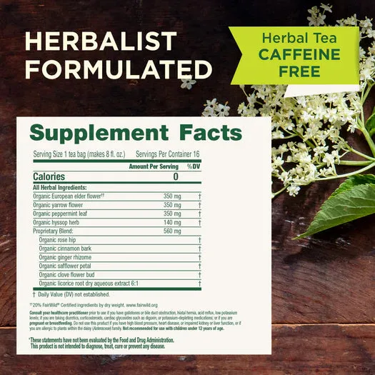 Traditional Medicinals Organic Herbal Cold Care Tea 16ct