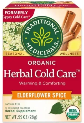Traditional Medicinals Organic Herbal Cold Care Tea 16ct