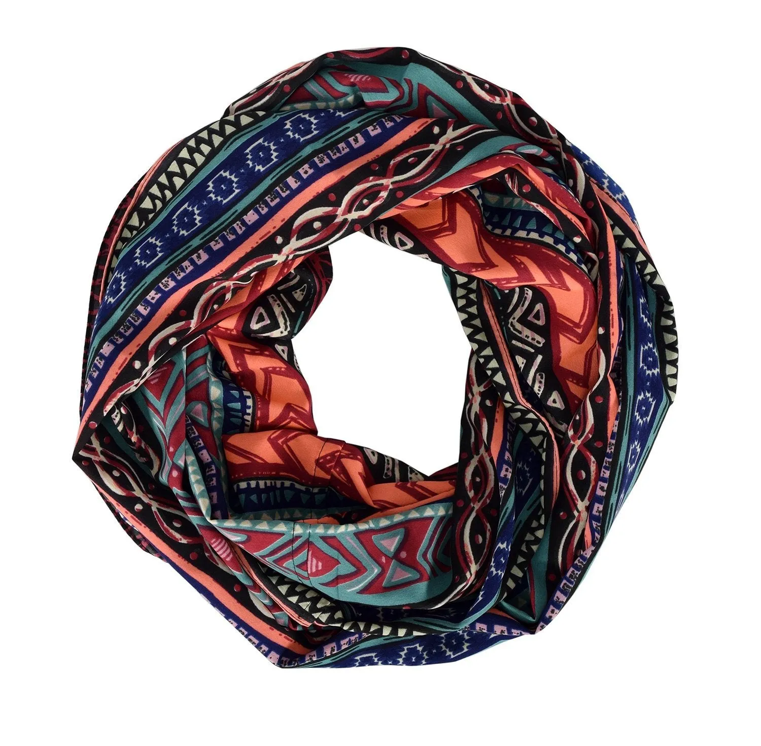 Tribal and Aztec Prints Light Weight Infinity Loop Scarves