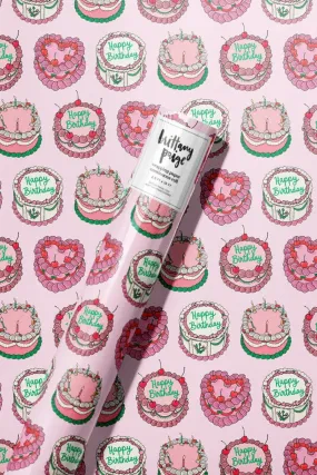Vintage Birthday Cakes Wrapping Paper