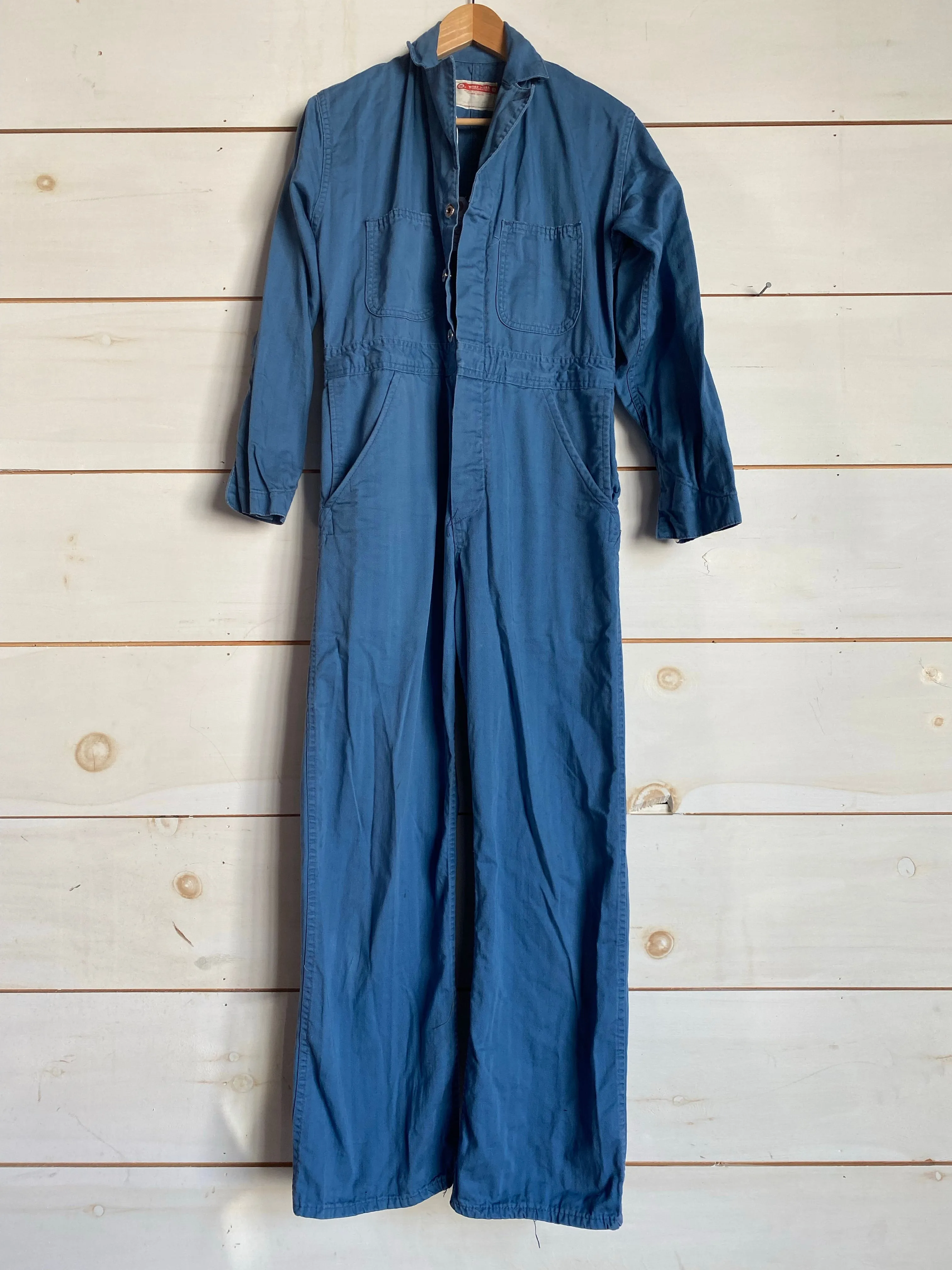 Vintage Indigo Jumpsuit - Light Blue