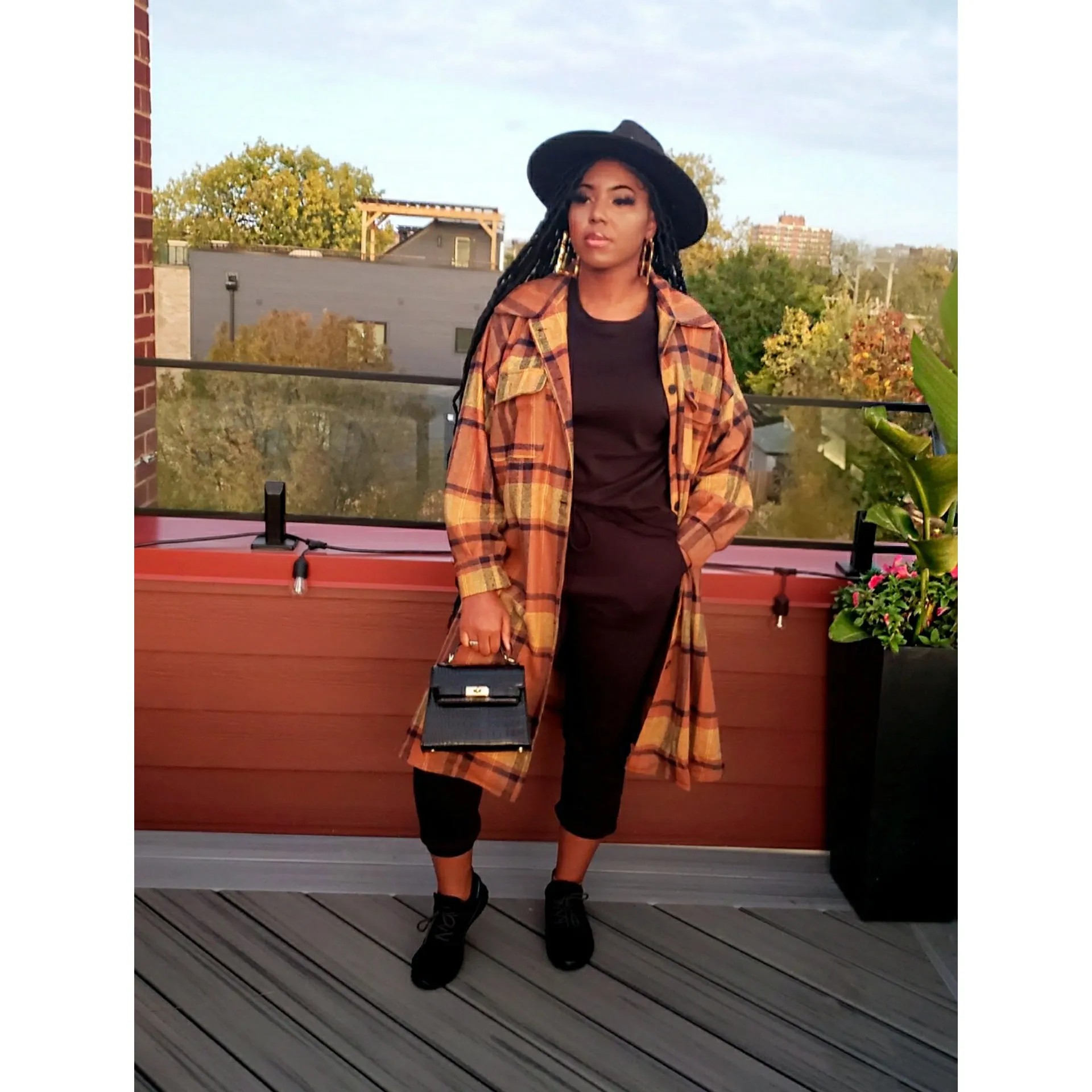 Winter in LA Plaid Coat