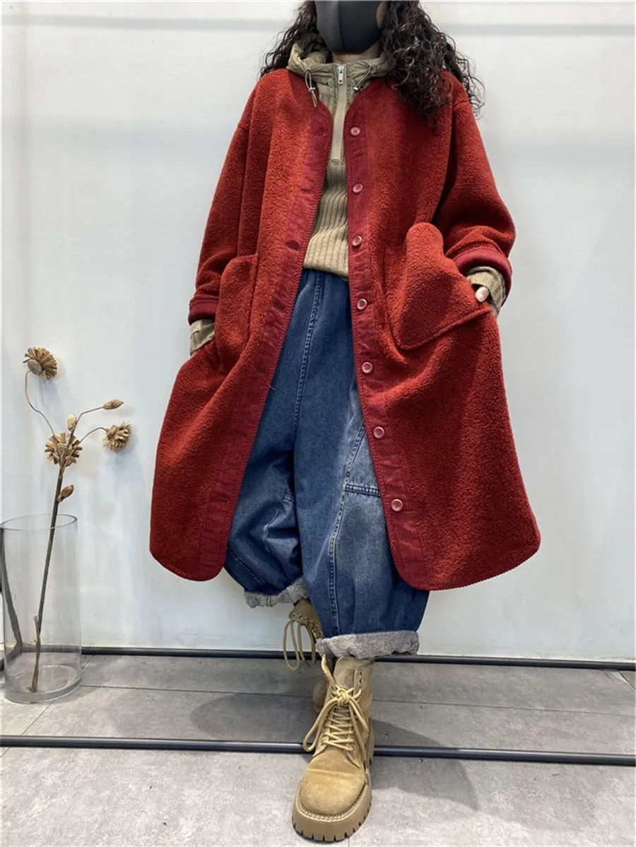 Women's Wool Coats wool coat Single-breasted coat